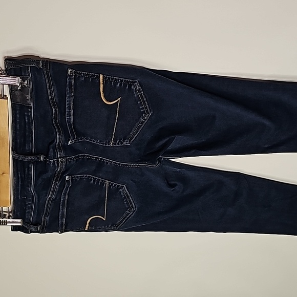 American Eagle super stretch dark wash size 8 jeggings - Picture 4 of 8